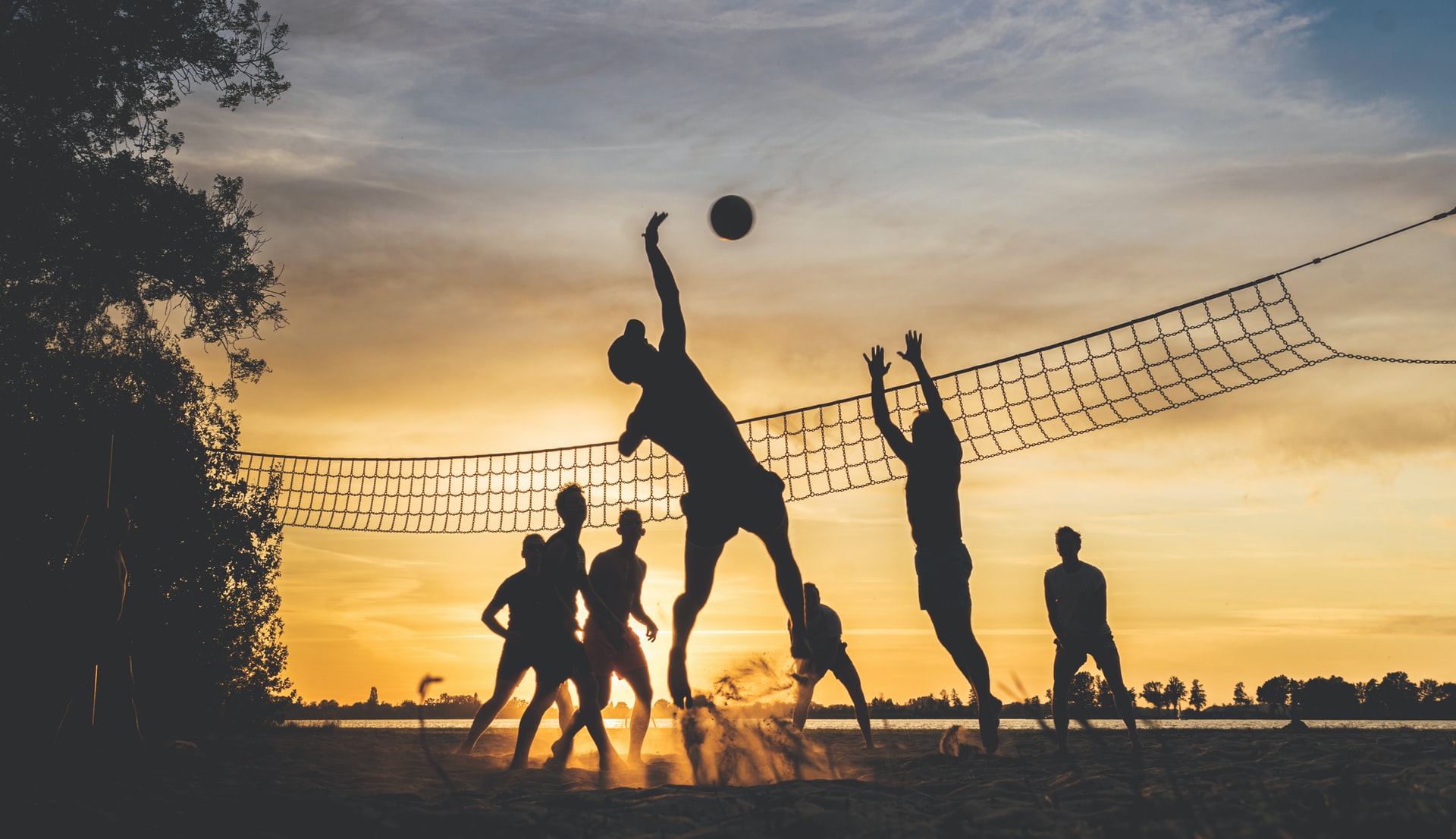 royalty free unsplash sand volleyball court